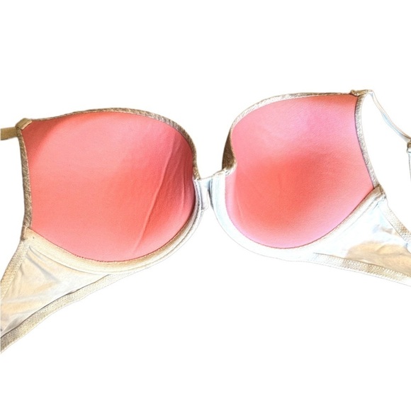 Pink Victoria’s Secret Wear Everywhere Push Up Gray Padded Bra 34C - Picture 7 of 13